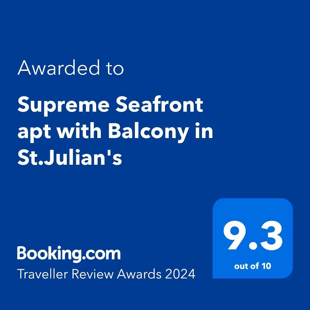 Apartment Supreme Seafront Apt With Balcony In St.Julian'S Saint Julian's Malta